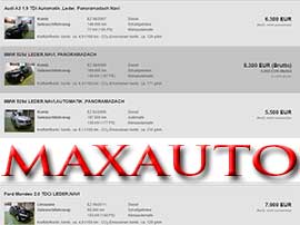MAXAUTO BVBA website