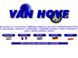 Automotive Vanhove NV website